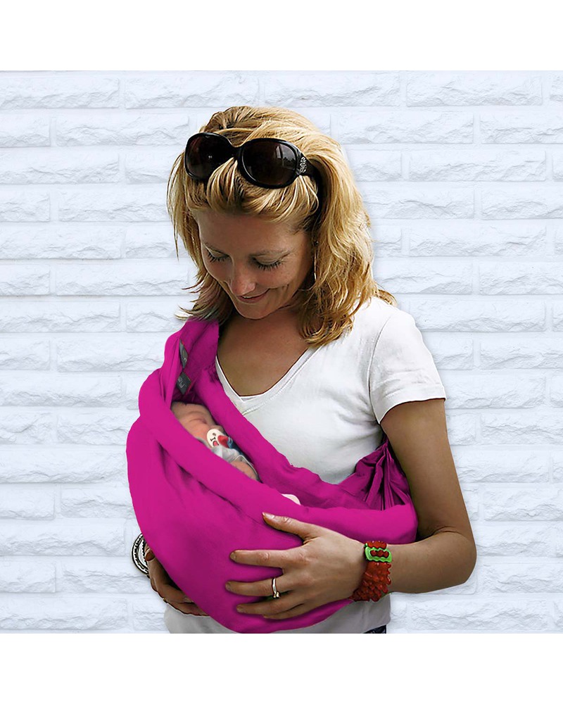 Minimonkey Baby Sling 4 in 1 100 Cotton Pink girl