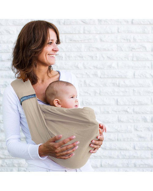Minimonkey Baby Sling 4 in 1 - 100% Cotton - Sand Baby Slings