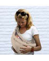 Minimonkey Baby Sling 4 in 1 - 100% Cotton - Sand Baby Slings