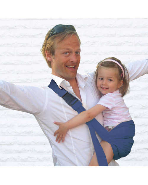 Minimonkey Baby Sling 4 in 1 - 100% Organic Cotton - Country Blue Baby Slings