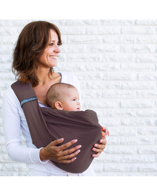 Minimonkey Baby Sling 4 in 1 - 100% Organic Cotton - Taupe Baby Slings