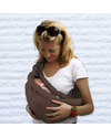 Minimonkey Baby Sling 4 in 1 - 100% Organic Cotton - Taupe Baby Slings