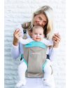 Minimonkey Dynamic Ergonomic Baby Carrier - Grey/Turquoise - 4 in 1 Carrier - Water Resistant Baby Carriers