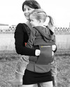 Minimonkey Ergonomic Baby Carrier - Grey - 4 in 1 Carrier (from birth, light and no backache!) Baby Carriers