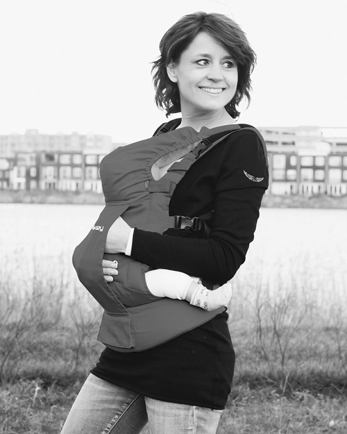 Minimonkey Ergonomic Baby Carrier - Grey - 4 in 1 Carrier (from birth, light and no backache!) Baby Carriers