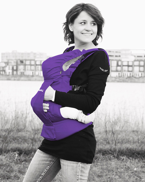 Minimonkey Ergonomic Baby Carrier - Purple - 4 in 1 Carrier (from birth, light and no backache!) Baby Carriers