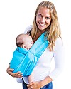 Minimonkey Ergonomic Babysling 7 in 1 - Unlimited - 100% Coton -  Turquoise/Grey Baby Slings