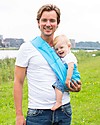 Minimonkey Ergonomic Babysling 7 in 1 - Unlimited - 100% Coton -  Turquoise/Grey Baby Slings