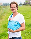 Minimonkey Ergonomic Babysling 7 in 1 - Unlimited - 100% Coton -  Turquoise/Grey Baby Slings