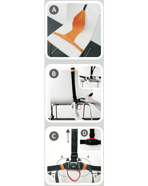 Minimonkey Minichair - Purple - Lightweight, Compact & Portable Travel Feeding Chairs