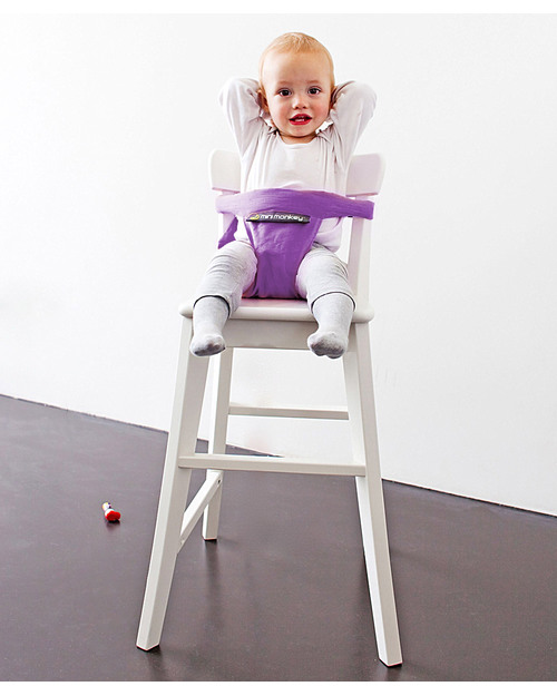 Minimonkey Minichair - Purple - Lightweight, Compact & Portable Travel Feeding Chairs