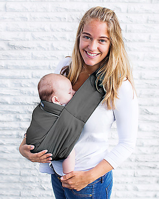 Minimonkey OUTLET Ergonomic Babysling 7 in 1 - Unlimited - 100% Coton - Dark Grey - Showroom Sample Baby Slings
