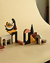 MinMin Copenhagen Architectural Blocks - Montessori Game - set of 25 pieces - 100% Wood Wooden Blocks and Construction Sets