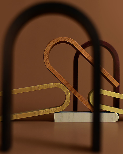 MinMin Copenhagen Mini Rainbow Tunnel - Montessori Game - Earthy - 100% Wood Montessori Toys