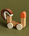 MinMin Copenhagen Rainbow Car - Montessori Game - 100% Wood Wooden Toy Cars, Trains & Trucks