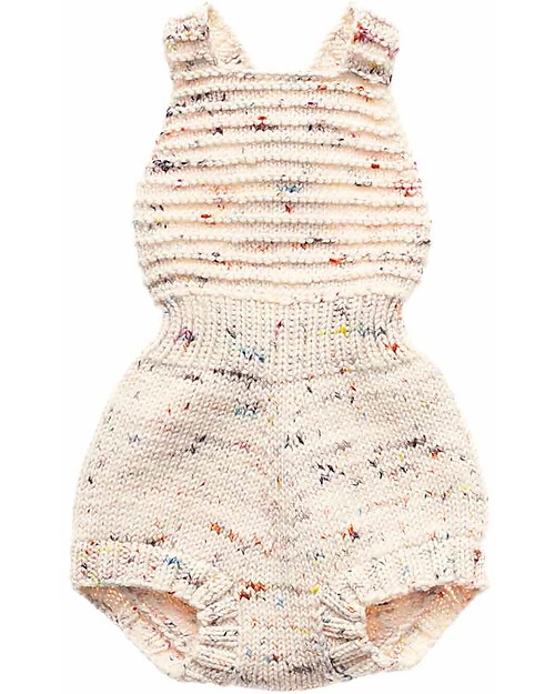 Misha and Puff Sugar Maple Sunsuit, Confetti Cake - 100% merino