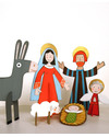 Mitik Christmas Nativity Creche - Recycled Cardboard Art & Craft Kits