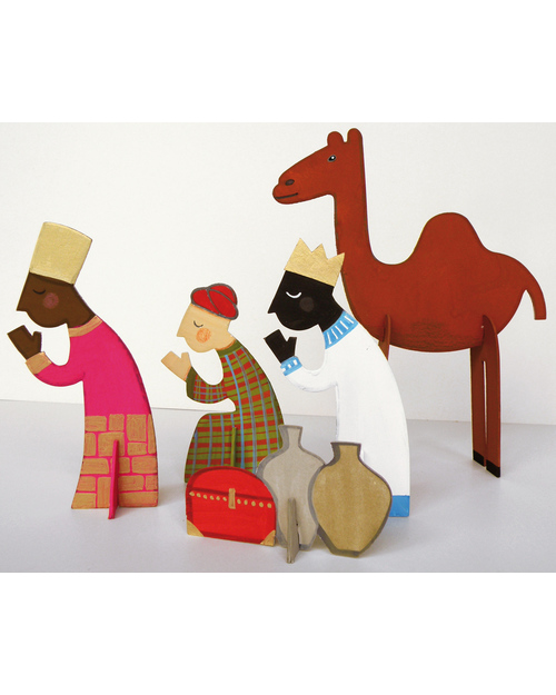 Mitik Christmas Nativity Creche - Recycled Cardboard Art & Craft Kits