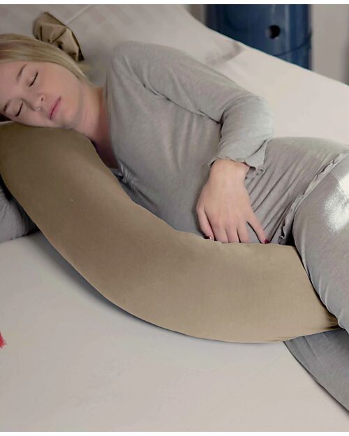 Mizu Baby 2-in-1 Pregnancy and Nursing Pillow - Cord - Soft, Elastic, and Breathable Breastfeeding Pillows