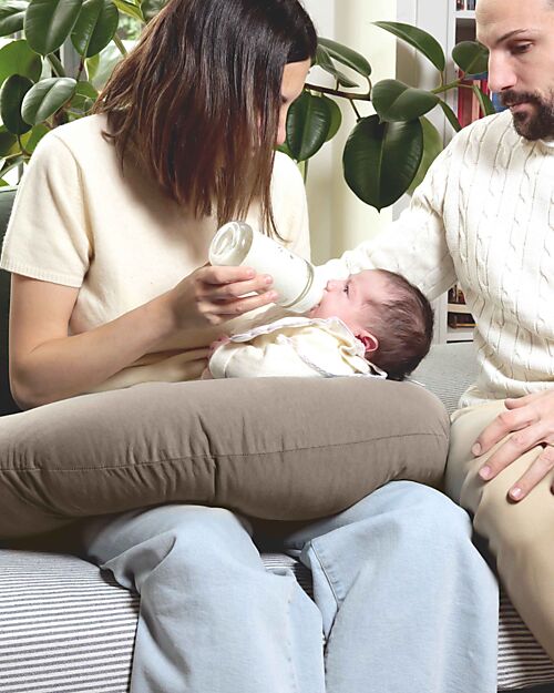 Mizu Baby 2-in-1 Pregnancy and Nursing Pillow - Cord - Soft, Elastic, and Breathable Breastfeeding Pillows