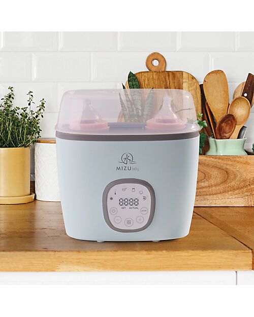 Mizu Baby Double Bottle Warmer and Sterilizer Eiyo Dual - - 6 Functions Baby Bottles Accessories