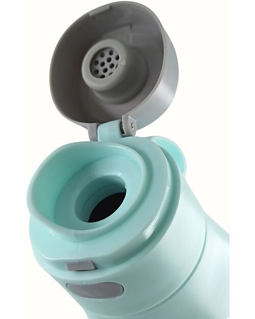 Mizu Baby Dual-Powered Thermos Yume Evolution - Light Blue - The First Portable Bottle Warmer Ideal for Liquid and Formula Milk Thermal Containers