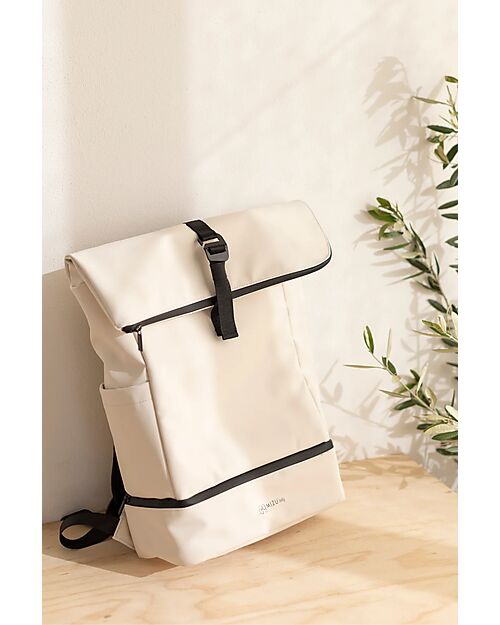 Mizu Baby Horei Thermal Backpack - Talc - Changing Mat Included Changing Backpack