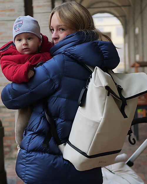 Mizu Baby Horei Thermal Backpack - Talc - Changing Mat Included Changing Backpack