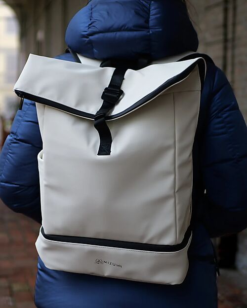 Mizu Baby Horei Thermal Backpack - Talc - Changing Mat Included Changing Backpack