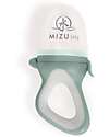 Mizu Baby Kaori Fruit Feeder - Aqua Green - Silicone - With Safety Lock and Ergonomic Handle Snack Boxes