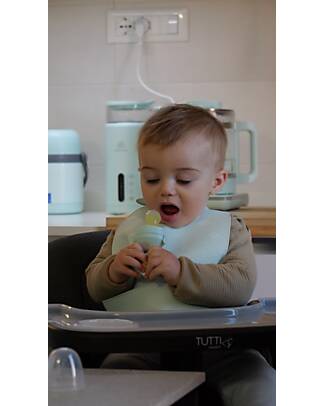Mizu Baby Kaori Fruit Feeder - Aqua Green - Silicone - With Safety Lock and Ergonomic Handle Snack Boxes