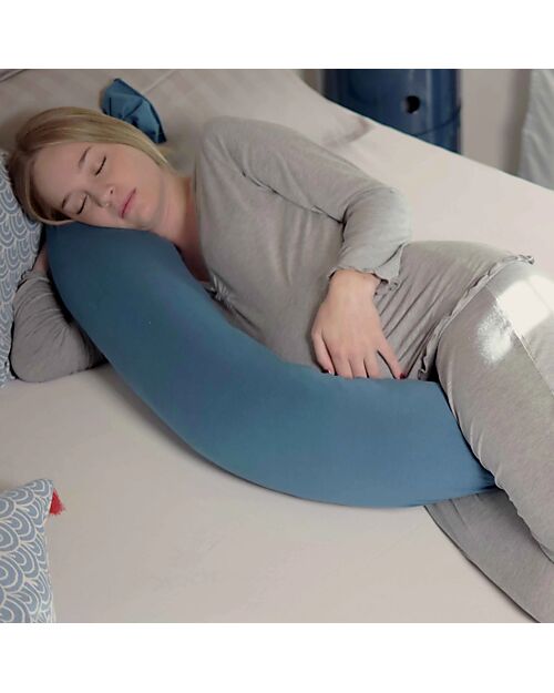 Mizu Baby Mirai 2-in-1 Pillow for Pregnancy and Nursing - Teal Breastfeeding Pillows