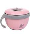 Mizu Baby Taiki Thermal Plate - Pink - Airtight Closure with Handle - Base Convertible into a Second Bowl Thermal Containers