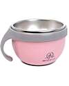 Mizu Baby Taiki Thermal Plate - Pink - Airtight Closure with Handle - Base Convertible into a Second Bowl Thermal Containers