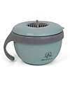 Mizu Baby Taiki Thermal Plate - Water Green - Airtight Closure with Handle - Base Convertible into a Second Bowl Thermal Containers