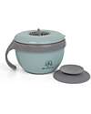 Mizu Baby Taiki Thermal Plate - Water Green - Airtight Closure with Handle - Base Convertible into a Second Bowl Thermal Containers