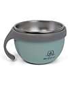 Mizu Baby Taiki Thermal Plate - Water Green - Airtight Closure with Handle - Base Convertible into a Second Bowl Thermal Containers
