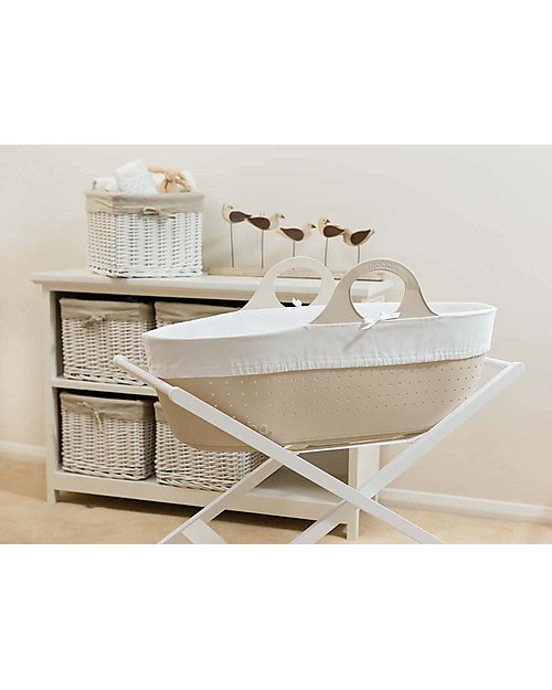 Moba MOBA Moses Basket, Green Cribs & Moses Baskets