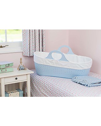 Moba MOBA Moses Basket - Light Blue Cribs & Moses Baskets