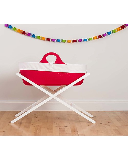 Moba MOBA Moses Basket, Raspberry Red Cribs & Moses Baskets
