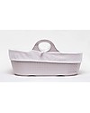 Moba OUTLET Set MOBA Moses Basket Beige + Matress Cover 100% Cotton + Folding Stand for Moba Moses Basket - Compatible with other brands' baskets! - Showroom Sample Cribs & Moses Baskets
