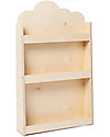 Moblì Dotty Montessori Front Bookcase - Wooden Cloud - 60x13x95 cm Montessori Bookcases