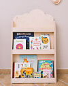 Moblì Dotty Montessori Front Bookcase - Wooden Cloud - 60x13x95 cm Montessori Bookcases