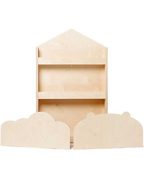 Moblì Dotty Montessori Front Bookcase - Wooden Cloud - 60x13x95 cm Montessori Bookcases