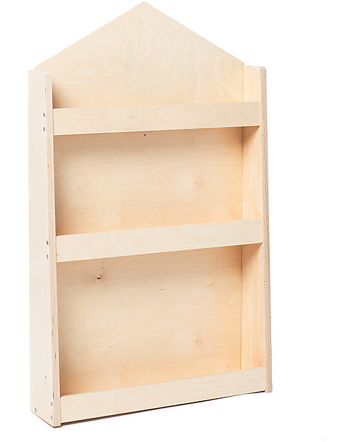 Moblì Dotty Montessori Front Bookcase - Wooden House - 60x13x95 cm Montessori Bookcases