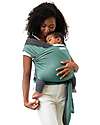 Moby Wrap 2-in-1 Reversible Wrap Baby Carrier - Easy to wear - Jade and Grey Baby Slings