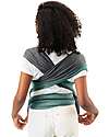 Moby Wrap 2-in-1 Reversible Wrap Baby Carrier - Easy to wear - Jade and Grey Baby Slings