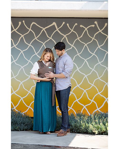 Moby Wrap Classic Wrap - 100% cotton - Easy to wear! - Cocoa Baby Slings