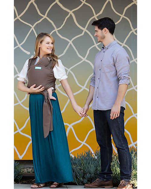 Moby Wrap Classic Wrap - 100% cotton - Easy to wear! - Cocoa Baby Slings