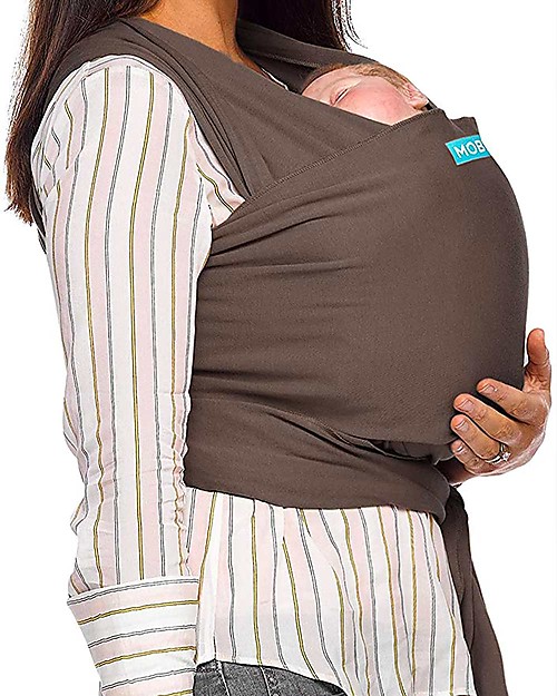 Moby Wrap Classic Wrap - 100% cotton - Easy to wear! - Cocoa Baby Slings